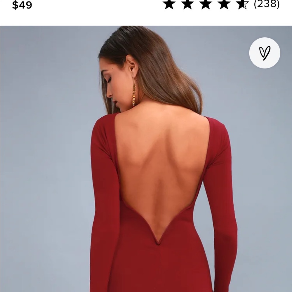 Lulus Va Va Voom Backless Midi Dress